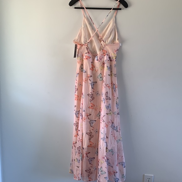 Retro Stage. Size S. pink. Butterfly dress. - Picture 2 of 5